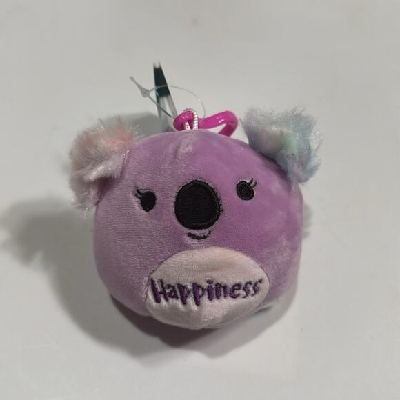 Squishmallows Other - NWT Squishmallow Renate Koala Happiness Mini Plush Bag Clip-On 3.5" Purple